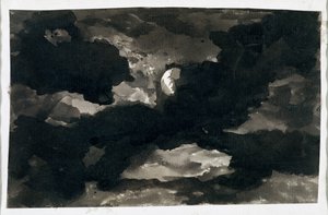 Study of a Clouded Moonlit Sky